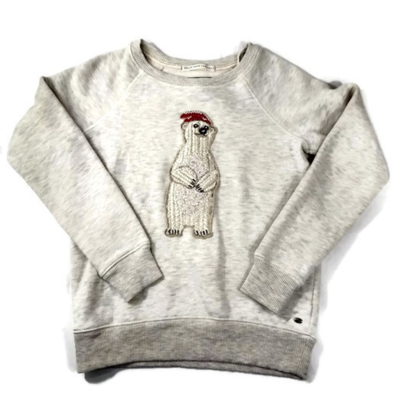 American Eagle Outfitters Tops - Polar Bear Beaded Sequin Ugly Christmas Sweatshirt